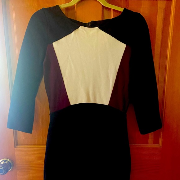 Hobbs London navy work dress - size 4 - Picture 1 of 4